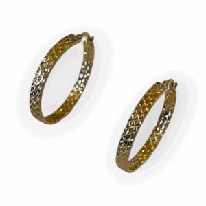 Pendientes de Oro Labrados.