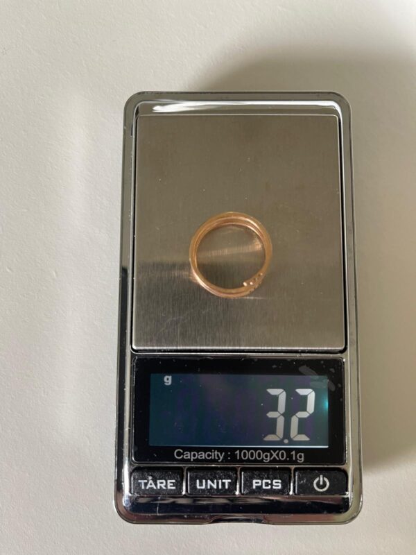 Sortija Oro Rosa y Diamantes. - Imagen 6