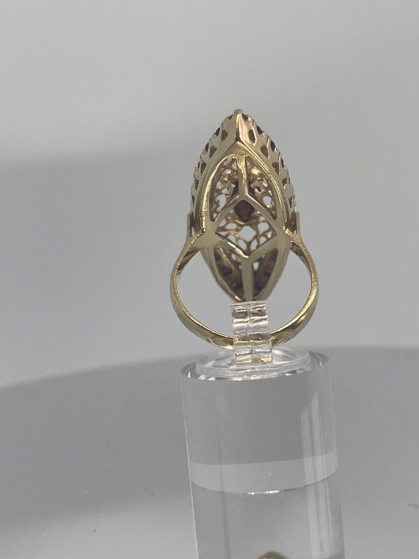 Sortija de Oro con Granates Naturales - Imagen 6