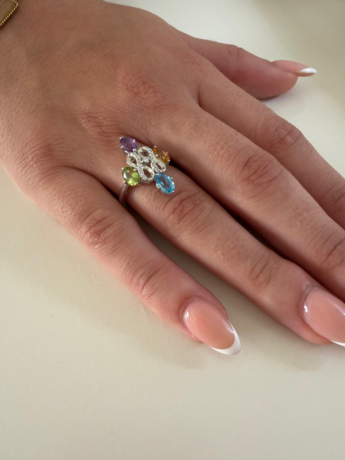 Sortija de oro , Diamantes y Piedras Preciosas - Imagen 4
